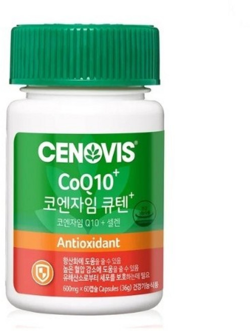 세노비스 코엔자임 큐텐600mg x 60캡슐 / CoQ10 + Selen 2대 항산화 성분, 60정, 1개