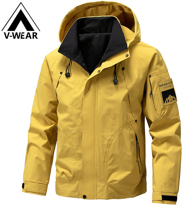 V-WEAR 運動登山衝鋒衣 連帽工裝夾克