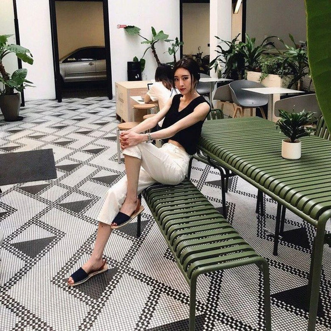 철제 야외테이블 테라스 야외용 접이식 매장 베란다 원형, 주문 제작 사이즈