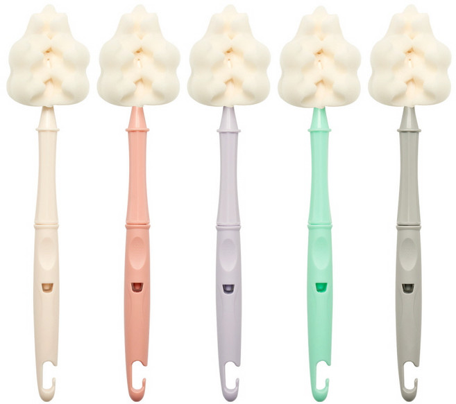 리에또 클린 엠보 젖병솔 빨대컵 텀블러 세척솔, 클린혼합 5P, 5개