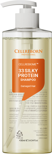 셀리본 셀리바이옴 33실키 약산성 손상케어 단백질 샴푸 아로마향, 430ml, 1개