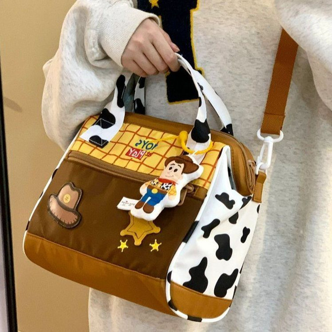토이스토리 우디 토트 백 버즈 크로스 바디 캐릭터 소풍 학원 가방