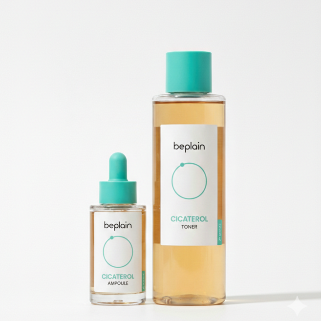 비플레인 시카테롤 토너 200ml+시카테롤 앰플 30ml 2종 세트, 1세트