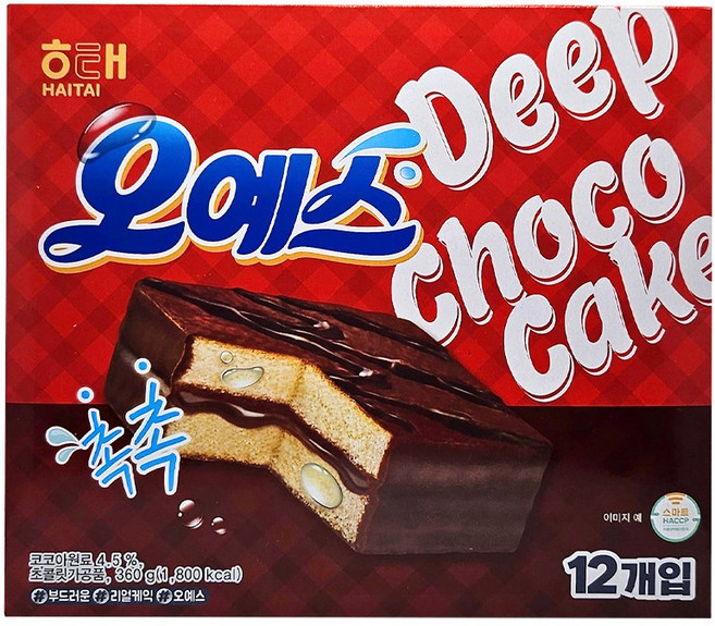 해태 오예스, 360g, 2개