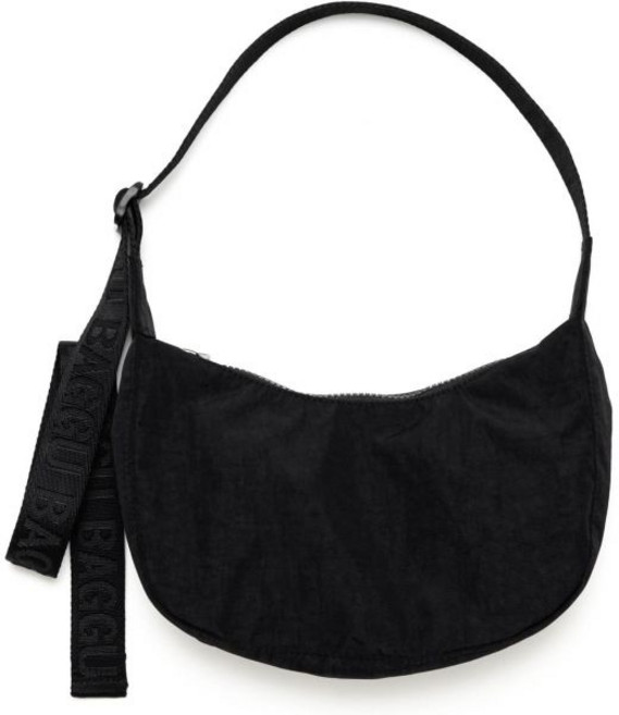 BAGGU 바쿠 스몰 나일론 크레센트백 블랙 미니 숄더백
