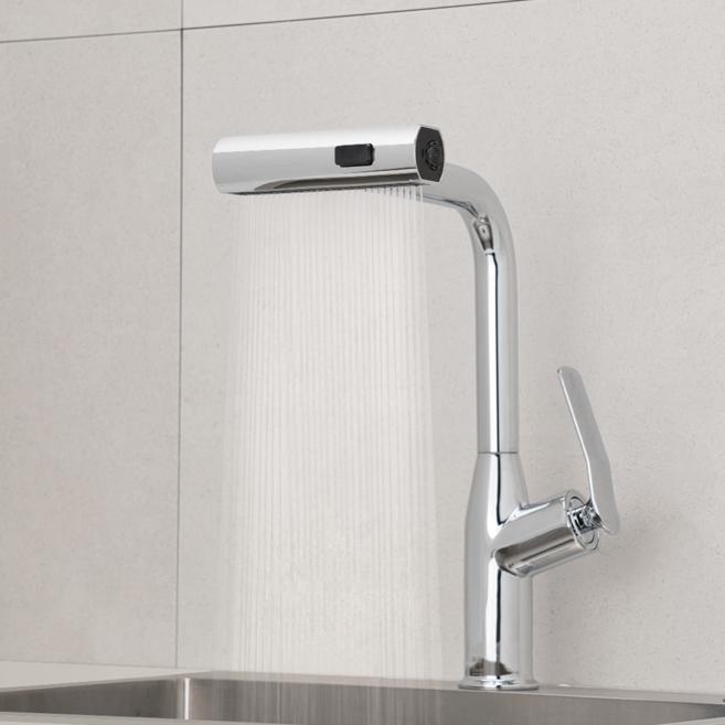 국산 프리미엄 폭포수 와이드 원홀 싱크대 수전 전국 방문 설치 거위목 주방수전 교체 크롬 니켈 무광 DS670 T [다인], 1개