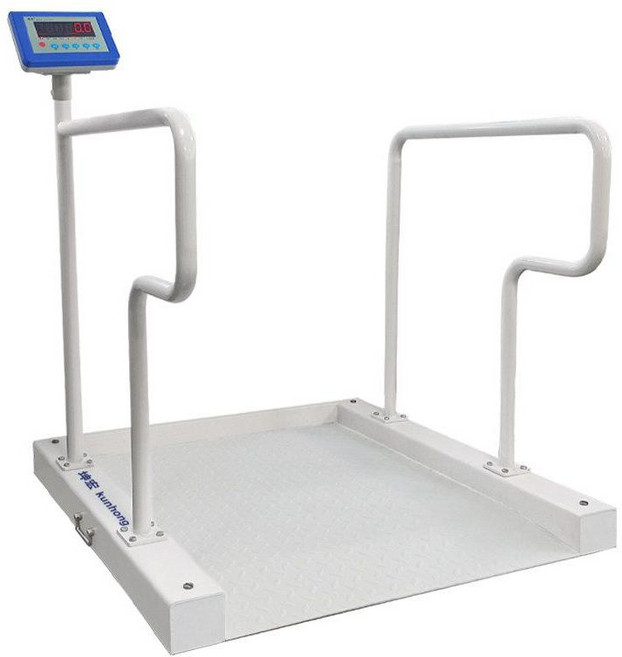 병원 휠체어 체중계 전자식 바닥 저울 몸무게 디지털 측정기, 휠체어 저울 500kgx0.1kg 블루투스
