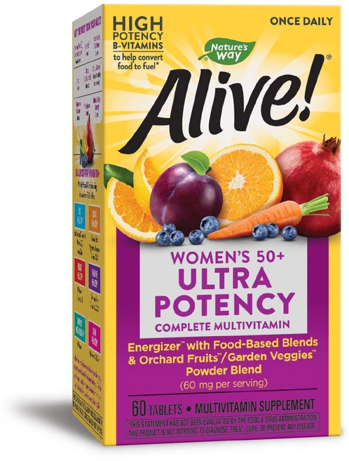 Nature's Way 네이처스 웨이 50세 이상 여성용 울트라 컴플리트 멀티비타민, 60정, 1개 - 쿠팡