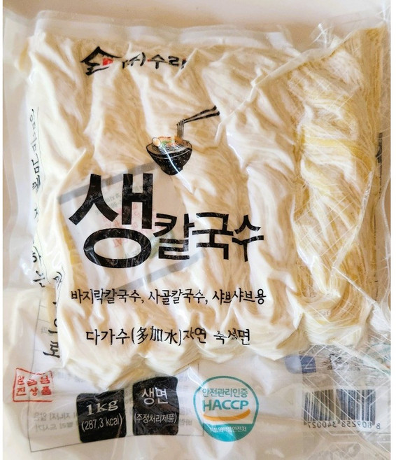 칼국수 생면 1kg, 1개