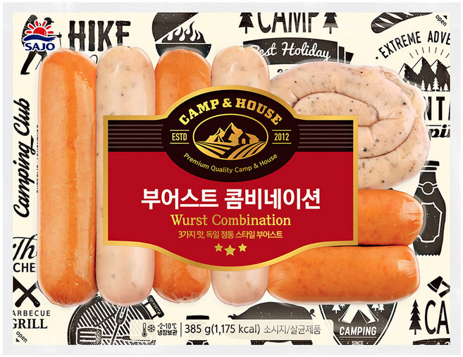 사조 부어스트콤비네이션, 1개, 385g