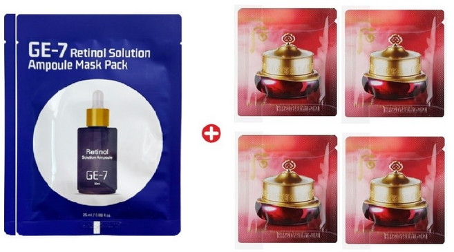 GE7 레티놀 에코 마스크2매/진율향 진율 아이크림150매, 1g, 150개