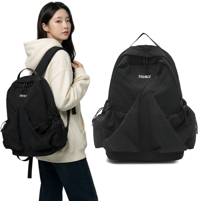 율드림 나일론 백팩 가벼운 데일리 방수 가방