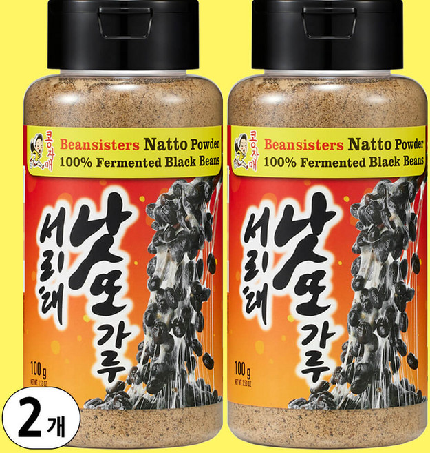 서리태 낫또 가루 고활성 나토키나제 국제인증 국산 100% 임실 검정콩 낫토균 나토 유산균 다이어트, 100g, 2개