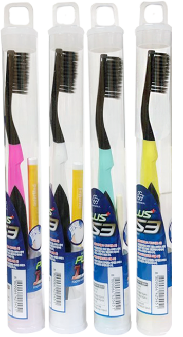 칫솔 플러스 153 (흑)칫솔, 1개입, 10개