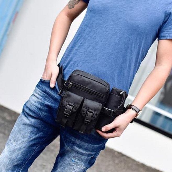 쇼미코리아 남여공용 전술가방 자전거 작업 공구 힙색