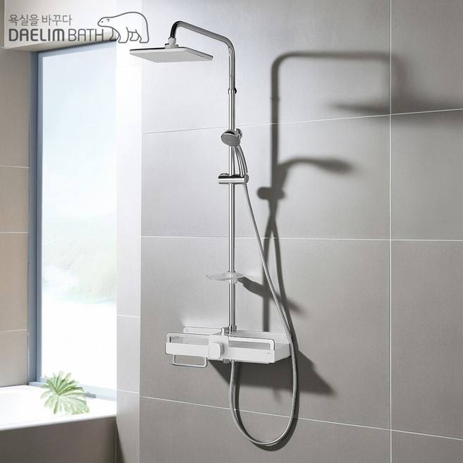 대림바스 레인샤워기 선반 욕실 화장실 수도꼭지 해바라기 일체형 G-PL-B6111, 기본, 1세트