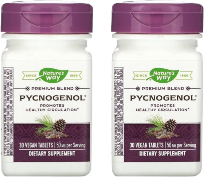 네이처스웨이 피코제놀 50mg 태블릿 30정 2개 - 쿠팡