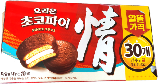 오리온 초코파이 정 실속형 대용량, 1.17kg, 9박스