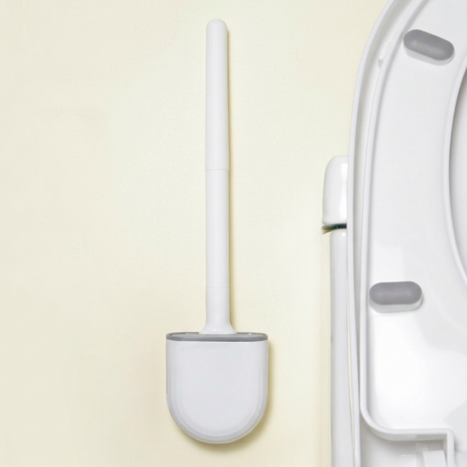 로멀리 공중부양 벽걸이 화장실 변기솔, 1개