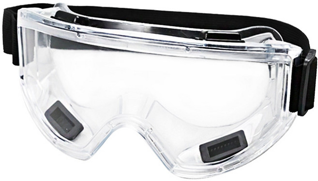 全密式雙面防霧護目鏡, 1個, 透明
