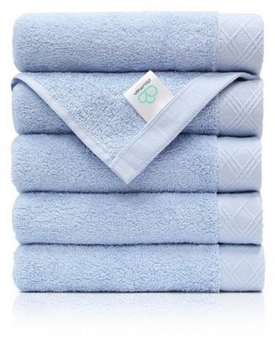 먼지없는 호텔수건 코마사 디아망 30수 150g CP30150, 블루, 15개