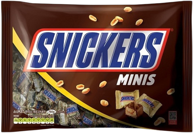 스니커즈 미니스 초코바, 760g, 1개