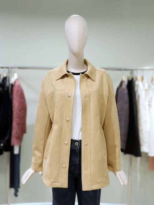 [국내백화점] 듀엘 카라&amp;스트링 디테일 스웨이드 자켓 L261MSJ753