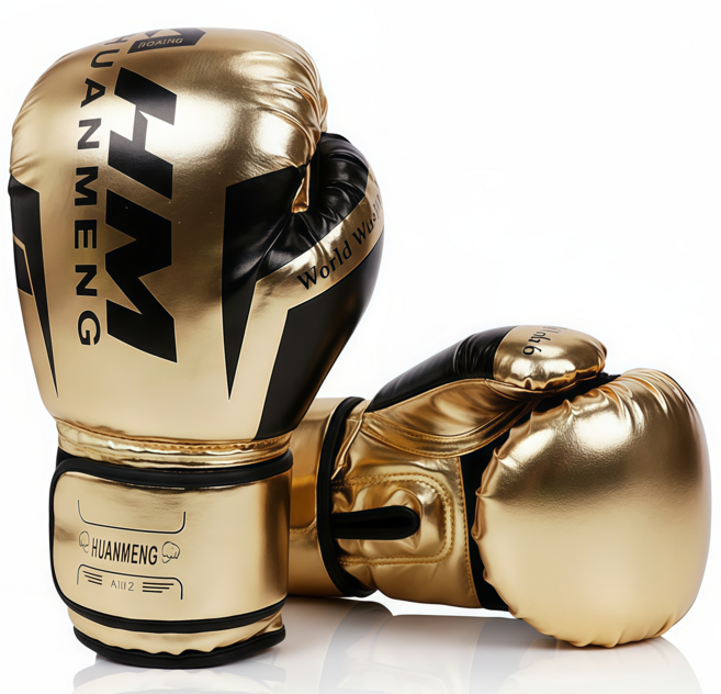 복싱 글러브 훈련용 권투 장갑 성인 남녀 공용, 골드, 1개