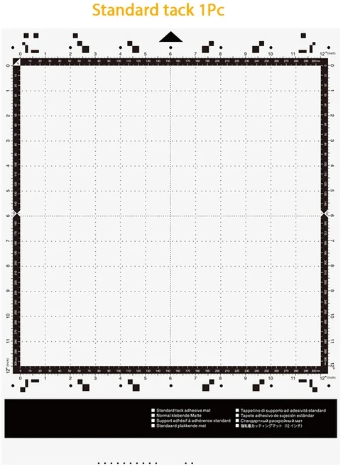 Brother Sdx Scanncut 용 커팅 매트 12x12 인치 미끄럼 방지 견고한 내구성 냄새 없음 DIY 수동 기사 접합, 02 1Pc Standard tack, 1개