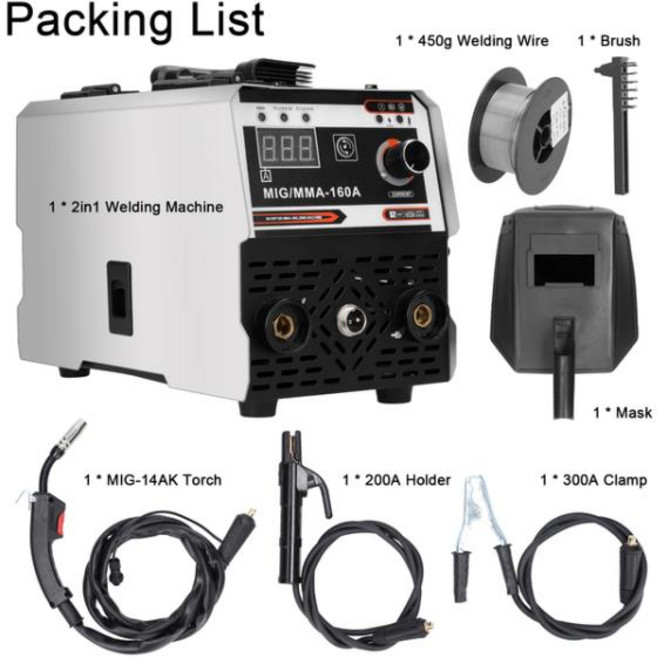 MIG MMA 용접기IGBT DC 인버터 접촉 비 가스 ARC 내장 와이어 공급 메커니즘2 인 1220V, 01 Welding Machine_01 CHINA, 01 Welding Machine_01 CHINA