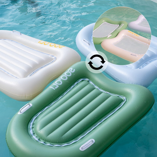 수올리 2in1 파도타기 워터 해먹 튜브, 1개, 크림