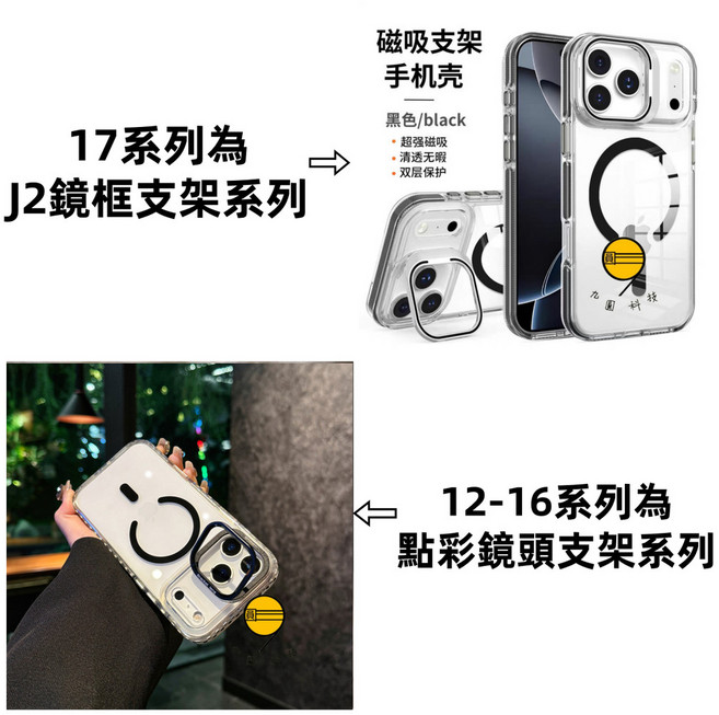 磁吸鏡頭支架手機殼 防滑邊框 保護殼