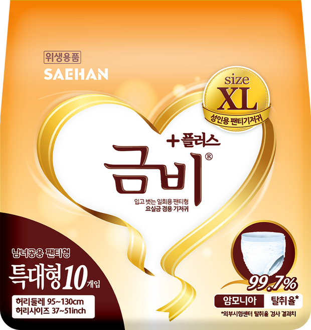 금비 팬티 기저귀 남녀공용 특대형, 80개입, 1개