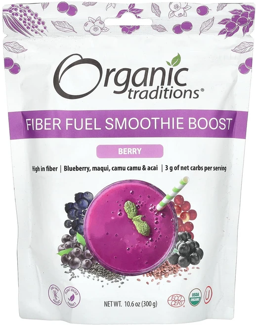 새해 첫좋은선물 Organic Traditions 섬유소 연료 스무디 부스트 베리 300g(10.6oz) 제대로 할인합니다, OrganicTraditions섬유소연료스무디부스트베리, 300g, 1개 - 쿠팡