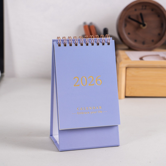 2026年桌曆, 1個, 紫色小曆