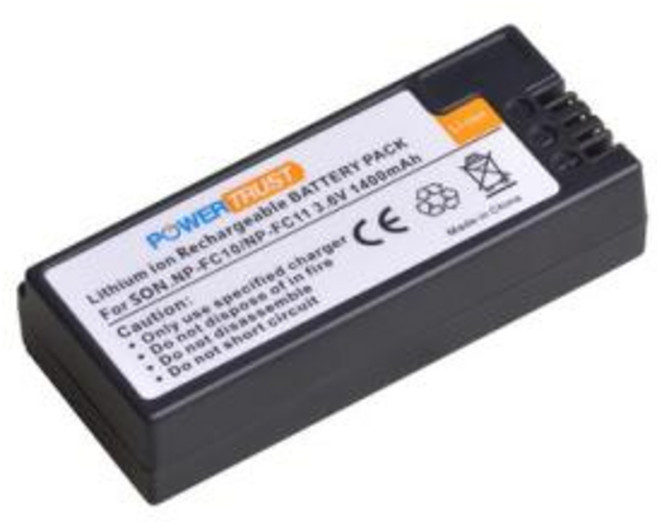 NPFC11 NPFC10 1400mAh 배터리와 LED 소니 사이버 샷 DSCP10 P12 P2 P3 P5 P7 P8 P9 V1 NP FC11 FC10 F77A FX77, 5.1Battery, 1개