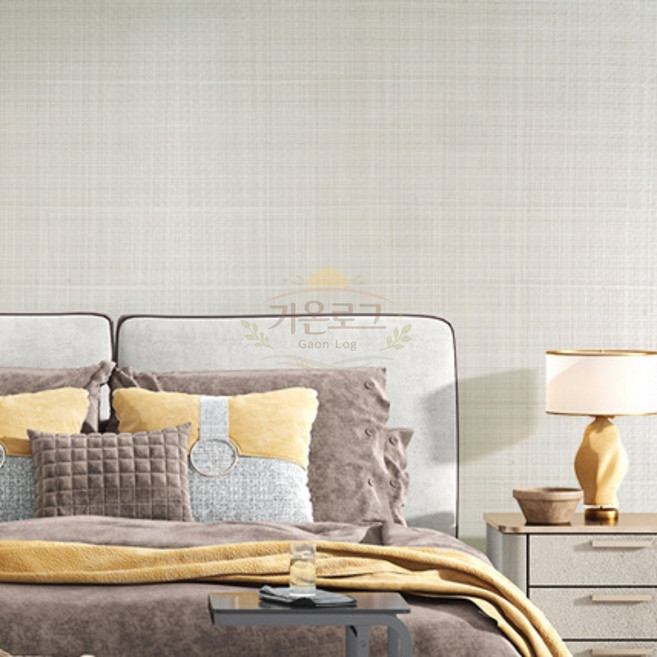 가온로그 단열벽지 1mX20m 로제 S브라운 단열폼벽지