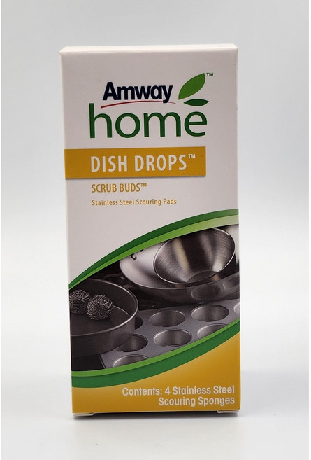 암웨이 디쉬드랍스 스크럽버즈 스테인레스 스틸 수세미(4개입), 4개, 1개