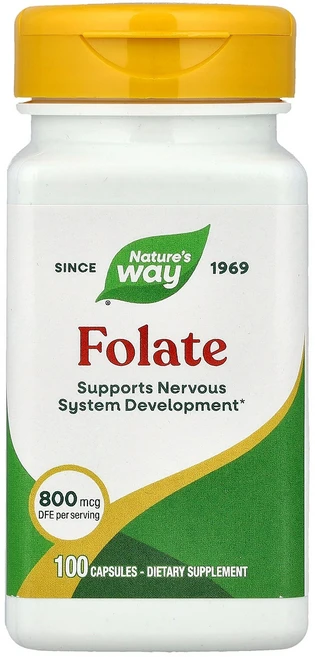 Natures Way 네이처스웨이 엽산 800mcg DFE 100 캡슐 건강 영양제, Natures Way 네이처스웨이 엽산 800mcg D, 1개, 100정 - 쿠팡