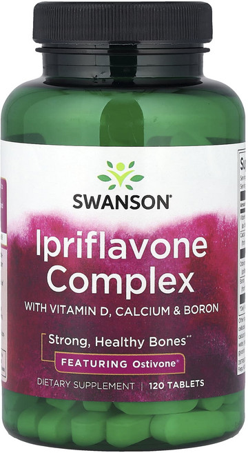 스완슨 Ipriflaone 컴플렉스 비타민 D 칼슘 보론 120 정, 4개, 120정