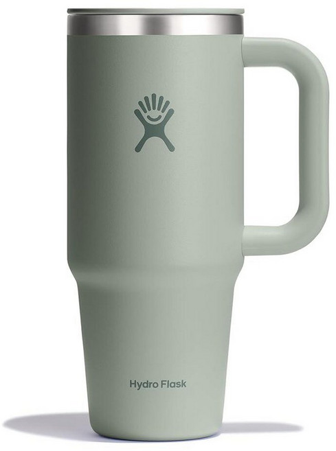 Hydro Flask 커피 여행용 텀블러 머그 - 단열 스테인리스 스틸 누출 방지 핫 & 아이스 컵 680.4g(24온스) 비치플럼 퍼플 146194, AGAVE