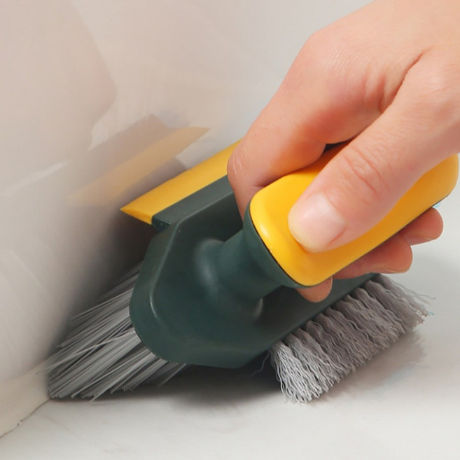 히즈엔 강력청소 빳빳한 청소솔 V자 구석 틈새 브러쉬 솔, 그린, 1개