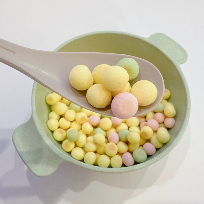 동글동글 3색 야채볼 애완달팽이 채소 영양 간식 먹이, 1개, 7g