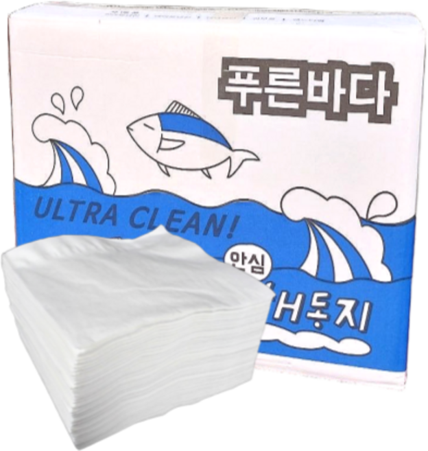흡수력 좋은 2겹 푸른바다 해동지, 화이트, 1000개입, 1개