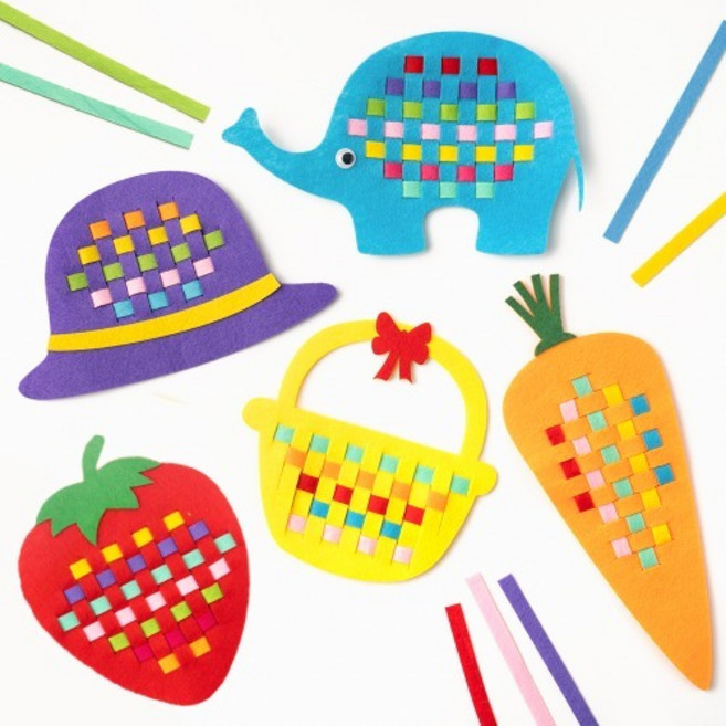 민화샵 부직포 초등 만들기 재료 실꿰기 어린이 바느질 놀이