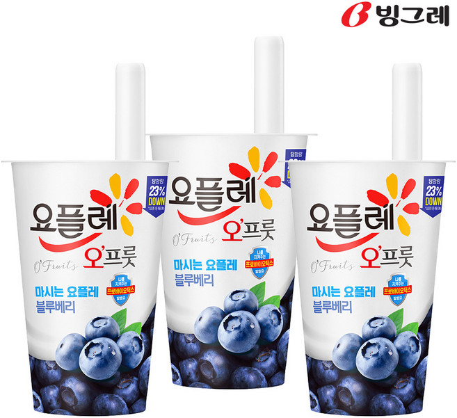 [빙그레]요플레 오프룻, 150ml, 15개