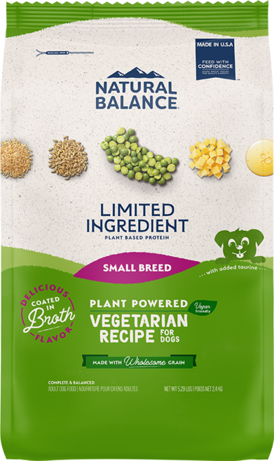 내추럴발란스 성견용 LI 야채 레시피 브로스 코팅 사료, 곡물, 2.4kg, 1개