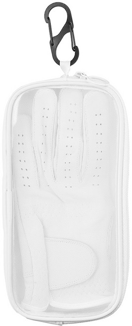 그린유니언 드라이 파우치 골프 장갑 걸이 건조기 케이스, 화이트, 1세트