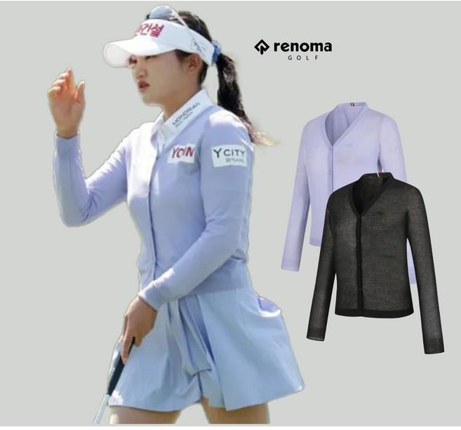 레노마골프 NC야탑점 성 여름 브이넥 니트 바이올렛 가디건 RWSCO6282-199