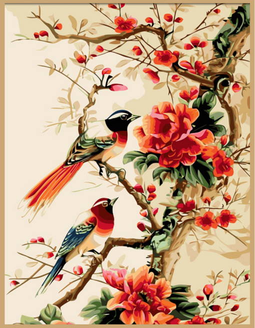 온메이드 DIY 명화그리기 그림그리기 세트 MD-220, 1개, 71 화조도